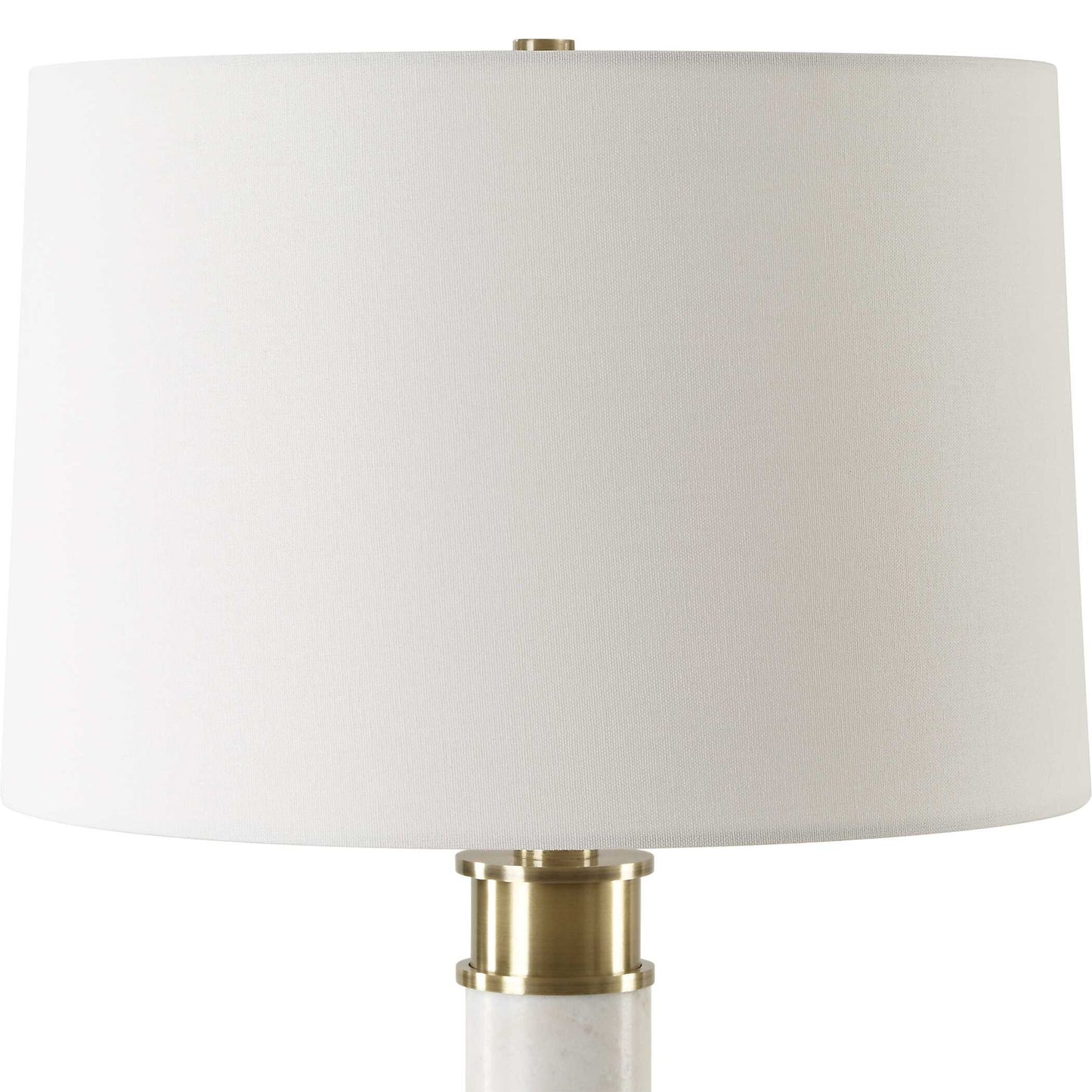Plinth - White Marble Table Lamp