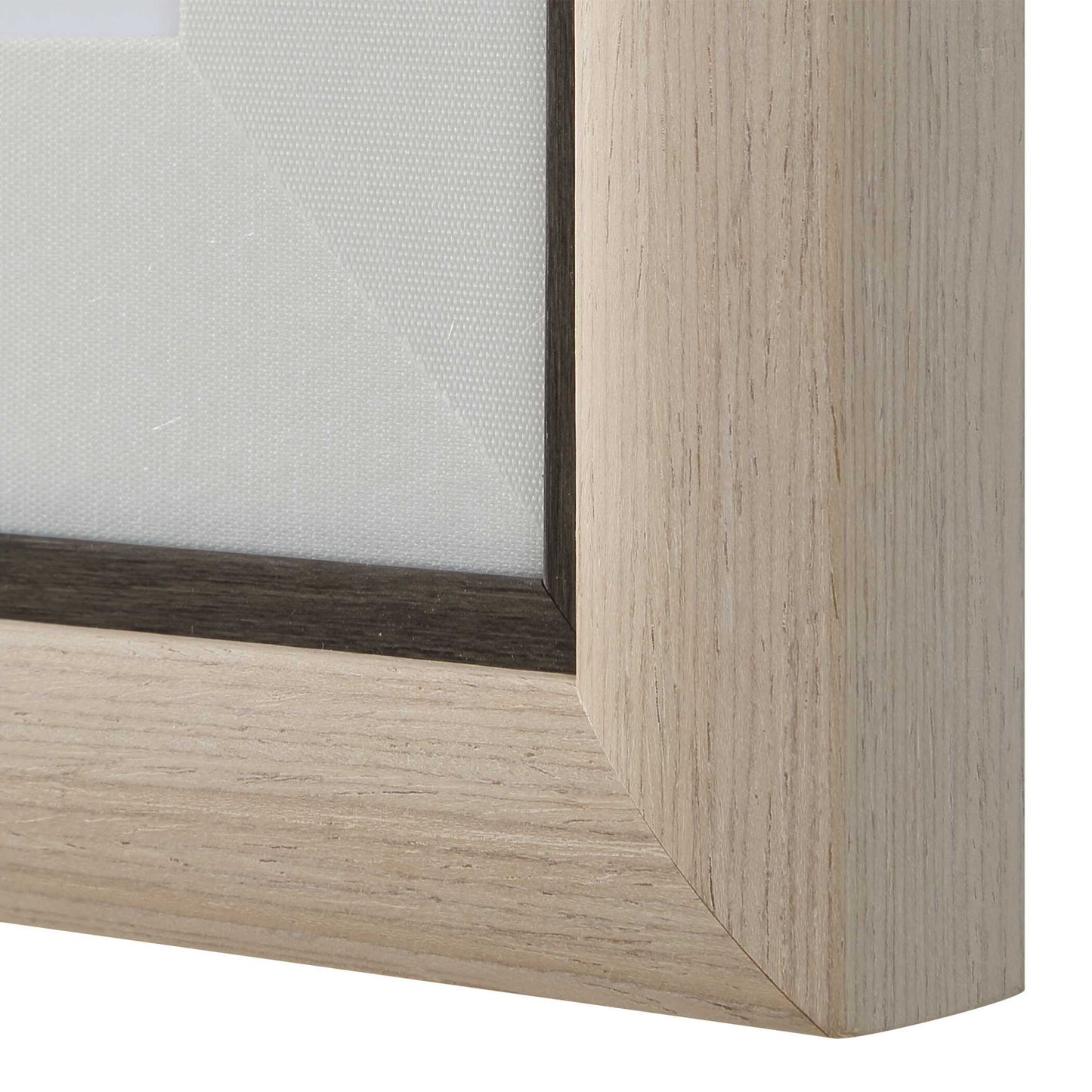 Cohesion - Framed Abstract Print - Black / Blue / Gray / Orange