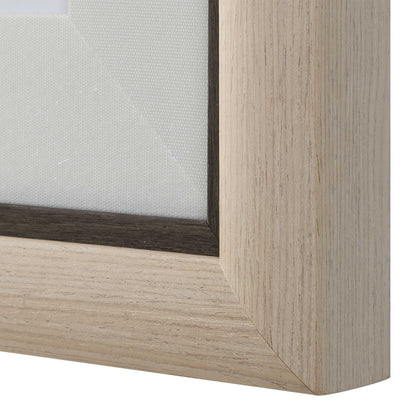 Cohesion - Framed Abstract Print - Black / Blue / Gray / Orange