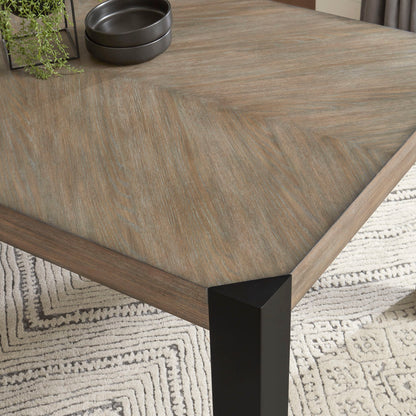 Cedar Fork - Dining Table With 6 Ladderback Chairs - Smoked Arabica