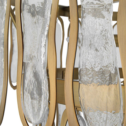 Aurelie - 9 Light Round Pendant - Brass