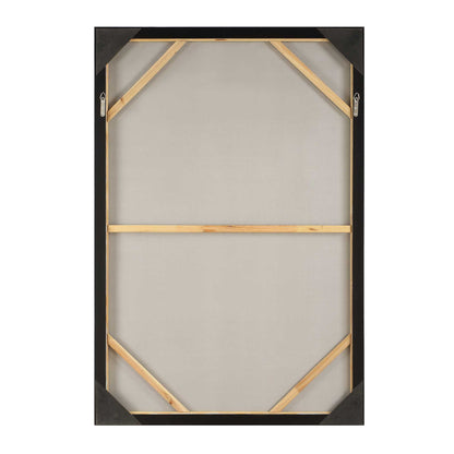 Blueprint - Hand Painted Modern Art - Black / Blue / Gold / Gray / Orange / White