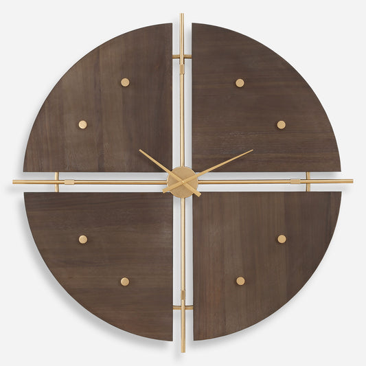 Walnut Elegance - Wall Clock