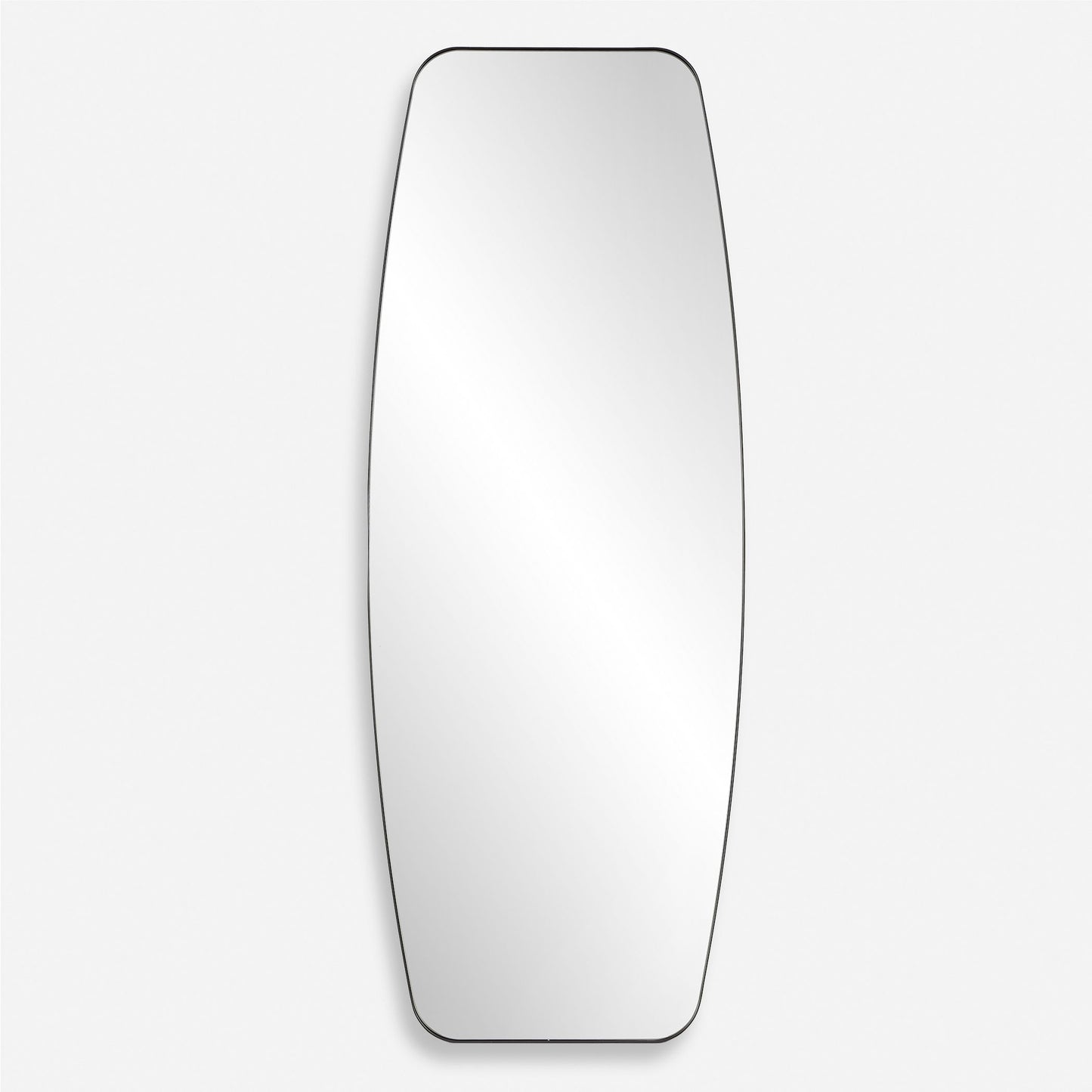 Caspian - Curved Black Dressing Mirror