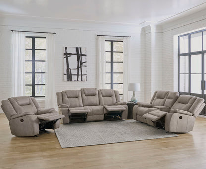 Blake - Reclining Console Loveseat - Desert Taupe