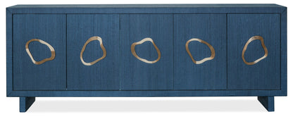 Commerce And Market - Paige Five-Door Credenza - Blue
