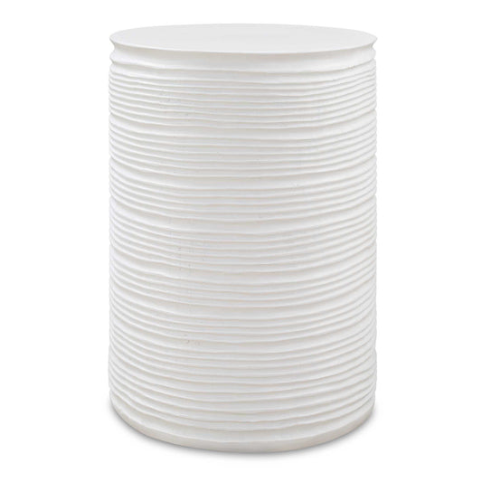 Borderline - White Drum Table