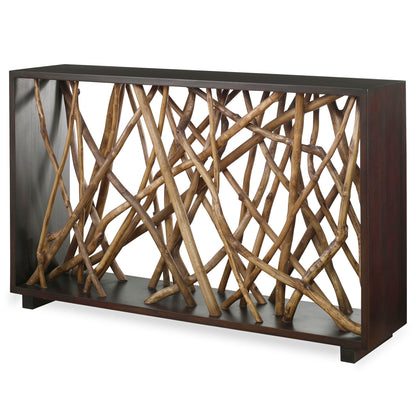 Teak Maze - Console Table - Dark Brown