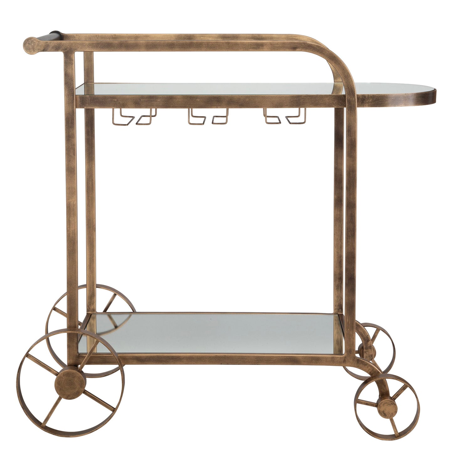 Carrinho - Antique Bar Cart - Brass