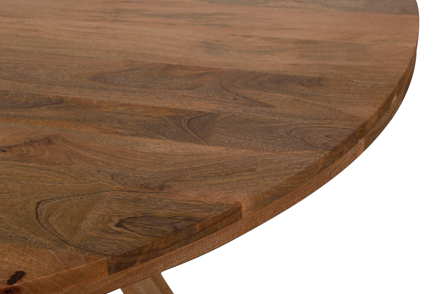 Crossings - Round Dining Table With 4 Upholstered Chairs - Brown & Dark Gray