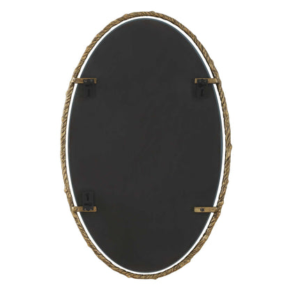 Twisted Branch - Oval Mirror - Gold