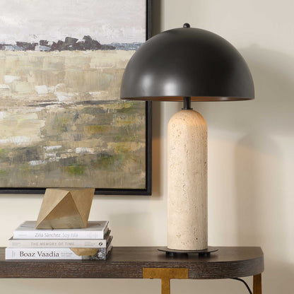 Tanaka - Indoor-Outdoor Table Lamp - Black / Beige
