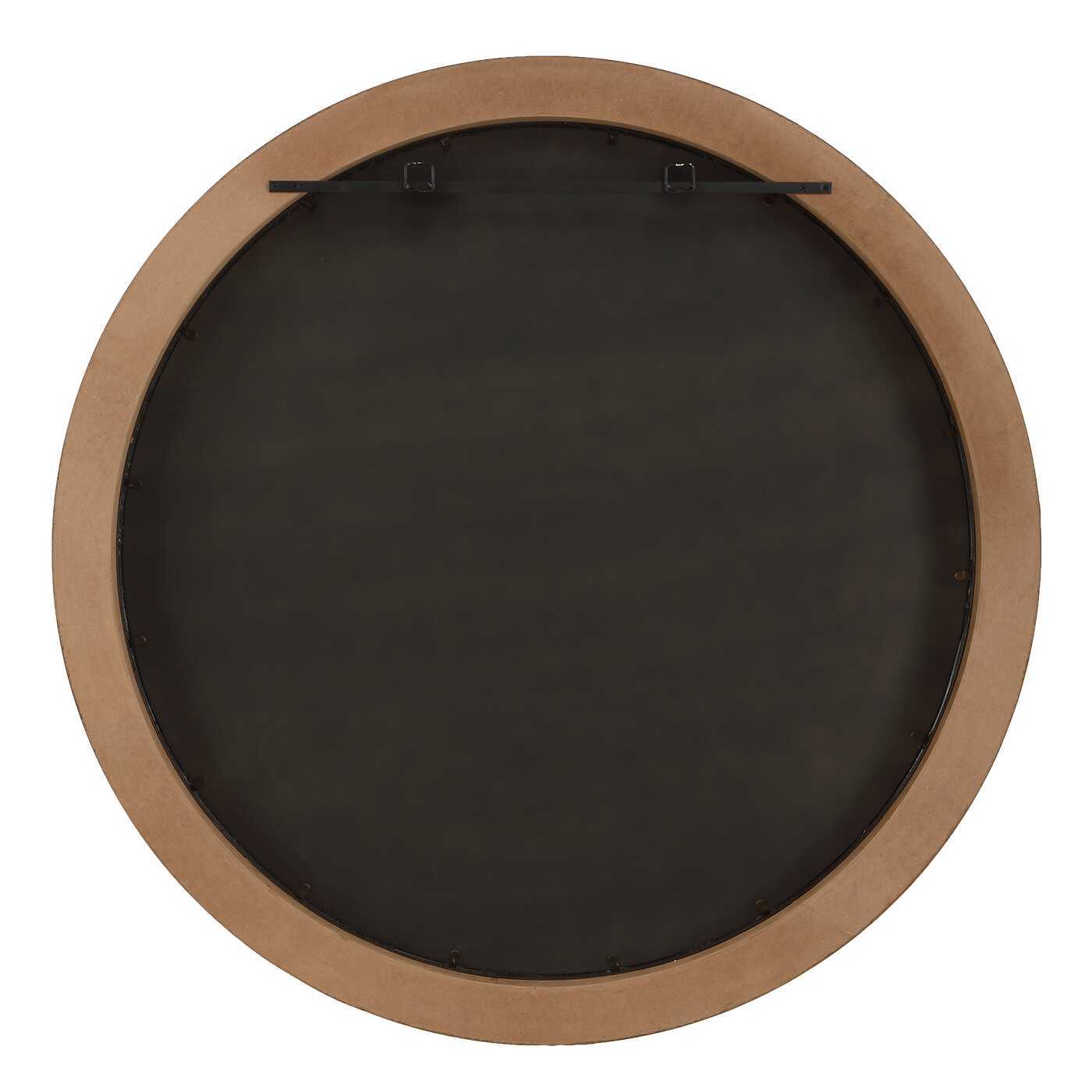 Cleveland - Round Burl Wood Mirror - Woodtone