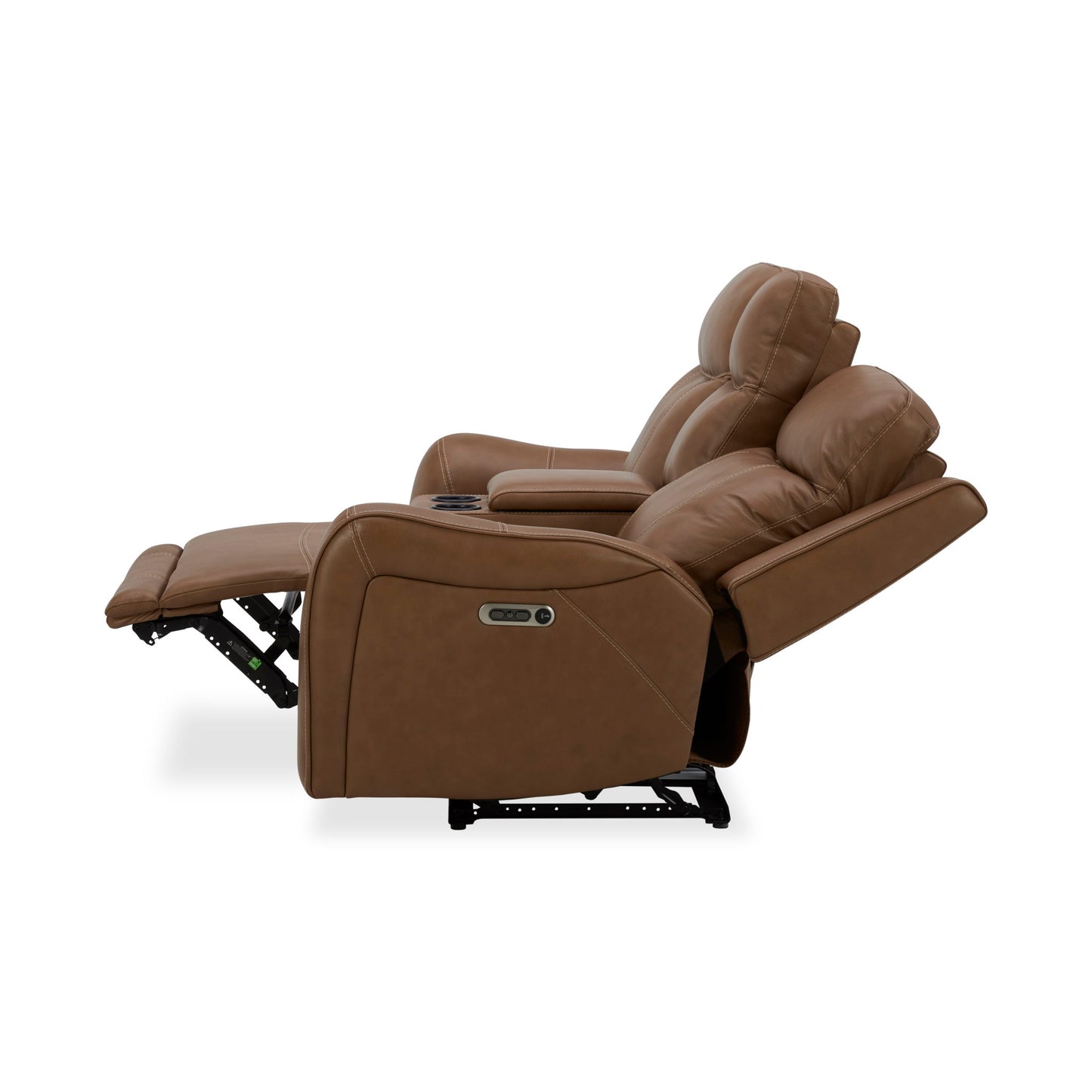 Haywood - Power Reclining Console Loveseat - Butternut