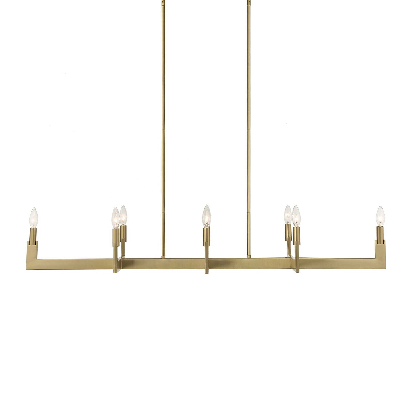 Cordoba - 8 Light Linear Chandelier - Gold