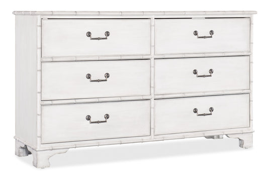 Charleston - Six-Drawer Dresser - White