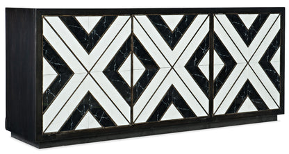 Sanctuary 2 - Noir Et Blanc Entertainment Console