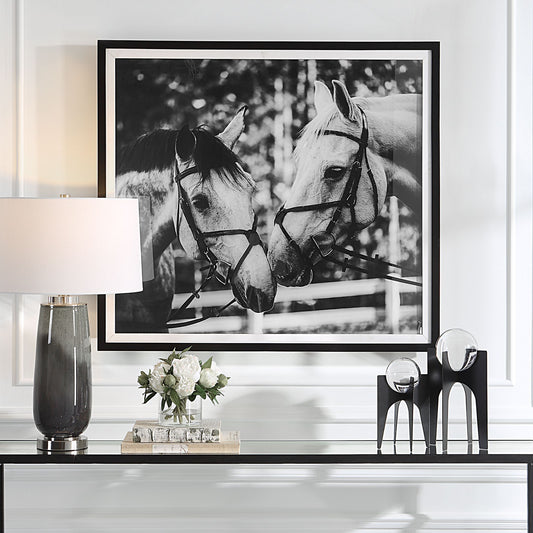 Apple Of My Eye - Framed Print - Black