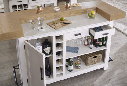 Americana Modern Dining - Bar With Quartz Insert - Cotton