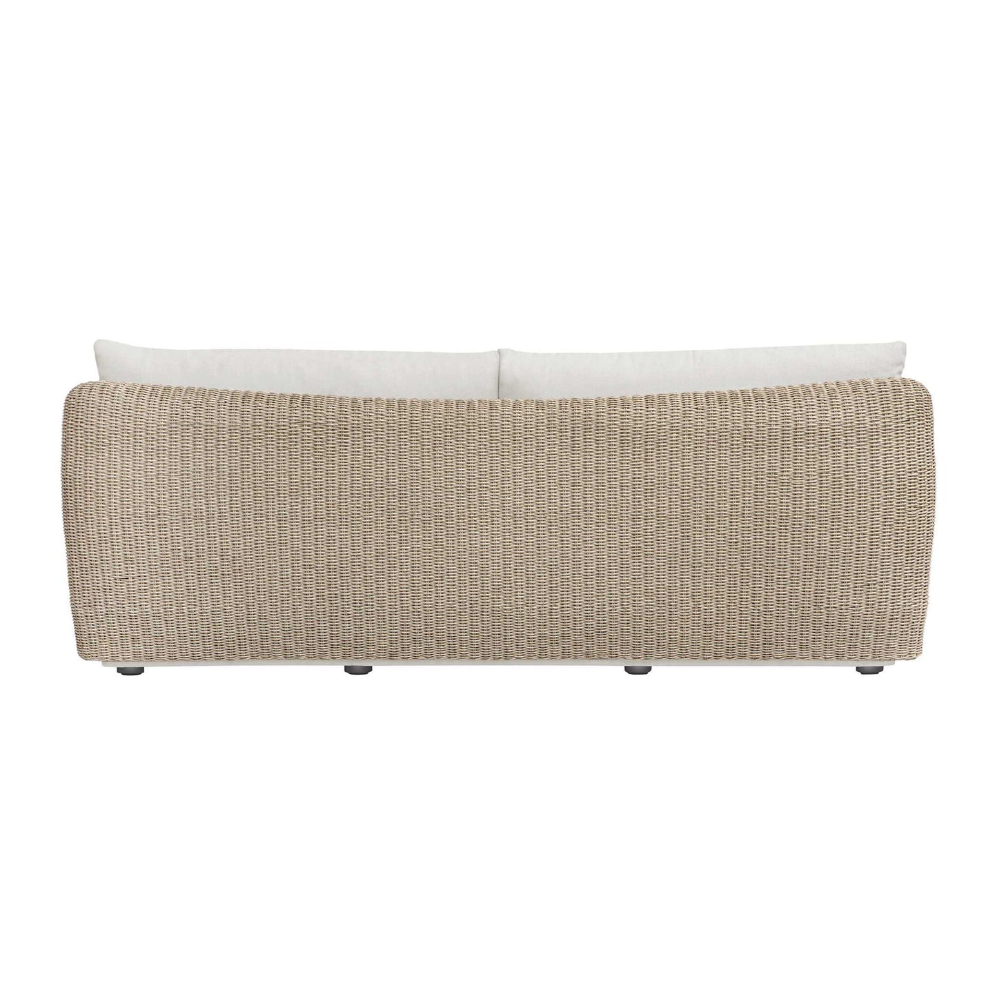 Sunset - Wicker Outdoor Sofa - Oatmeal / Oyster White