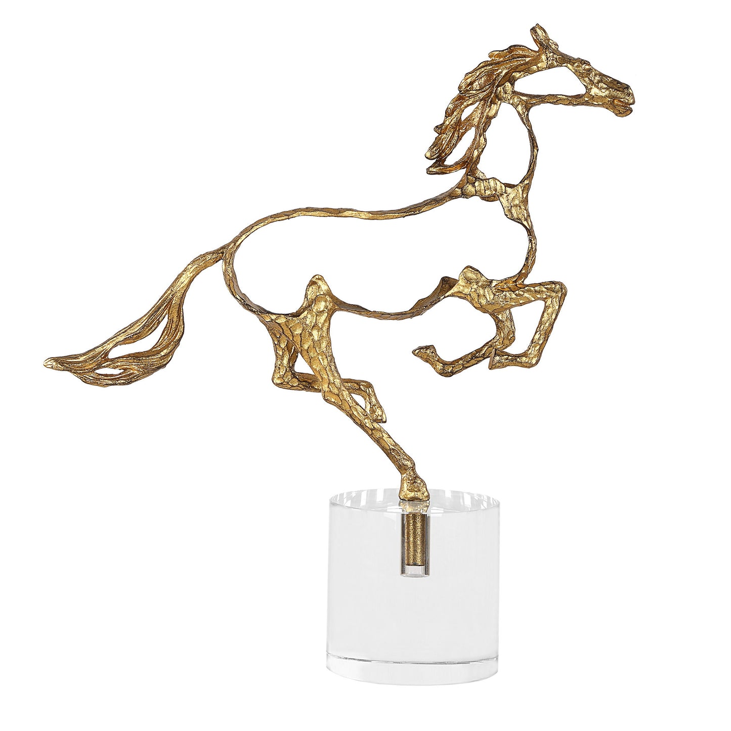 Gallop - Sculpture - Gold