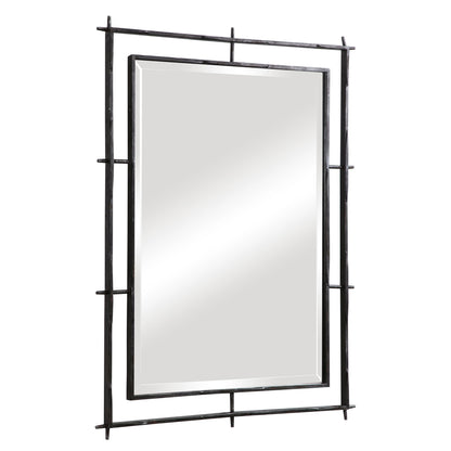 Ironworks - Industrial Mirror - Black