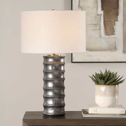 Corvair - Scalloped Table Lamp - Bronze