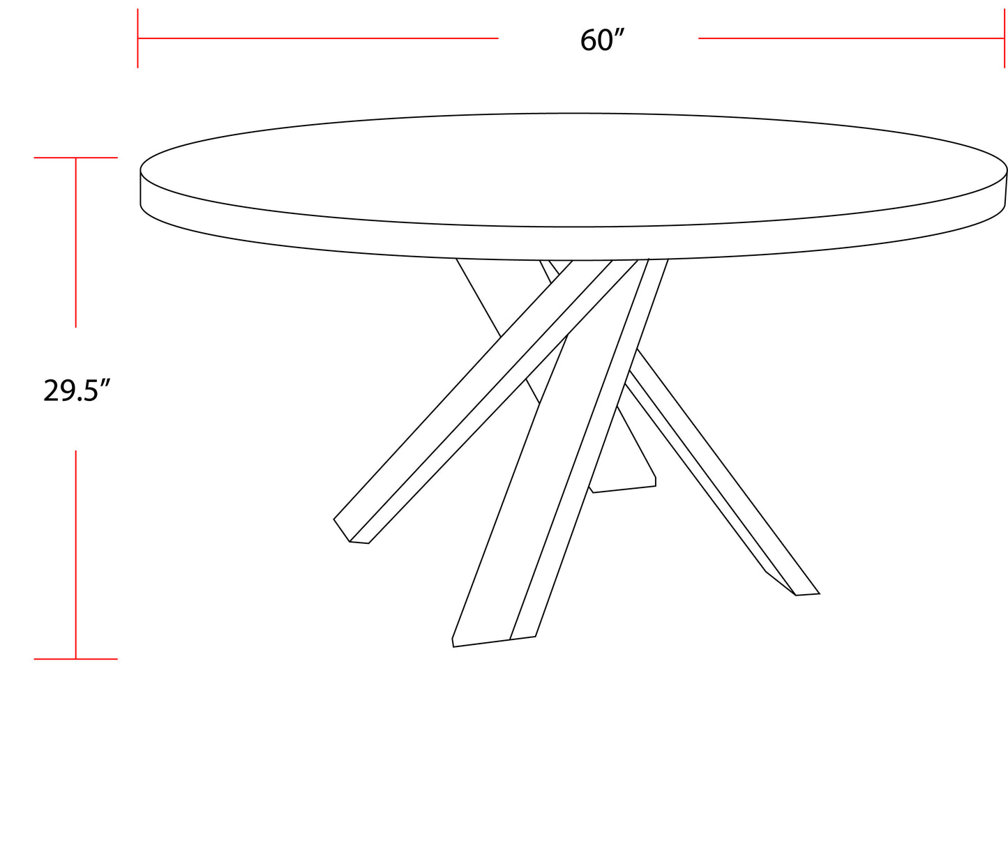 Crossings - Round Dining Table With 4 Upholstered Chairs - Brown & Dark Gray
