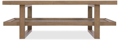 Sonnet - Rectangular Cocktail Table - Dark Gray / Dark Brown