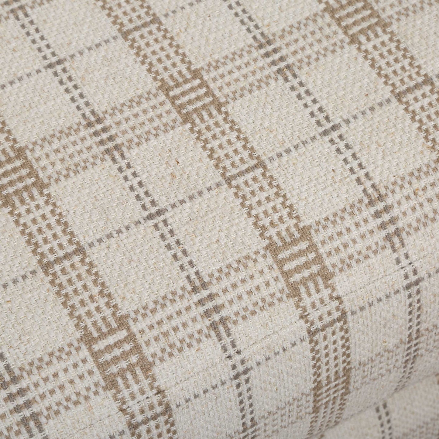 Basie - Casual Linen Swivel Chair - White