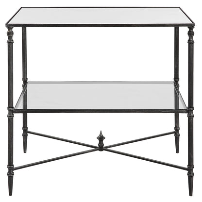 Henzler - Mirrored Steel Lamp Table