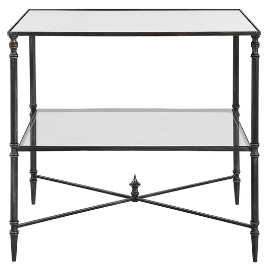 Henzler - Mirrored Steel Lamp Table