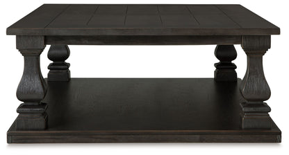 Wellturn - Black - Rectangular Cocktail Table