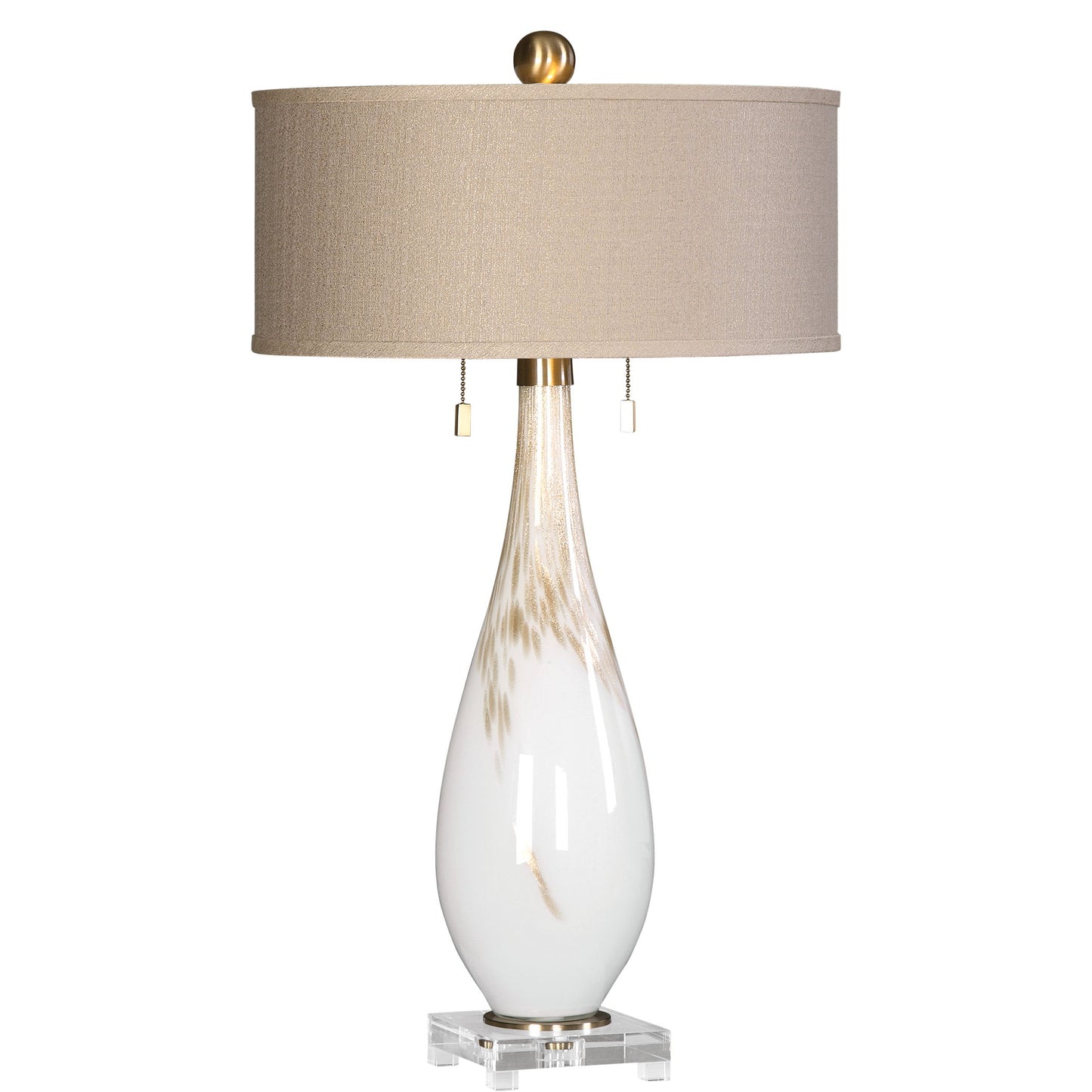 Cardoni - Glass Table Lamp - White