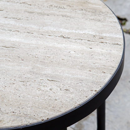 Dauntless - Side Table - Travertine