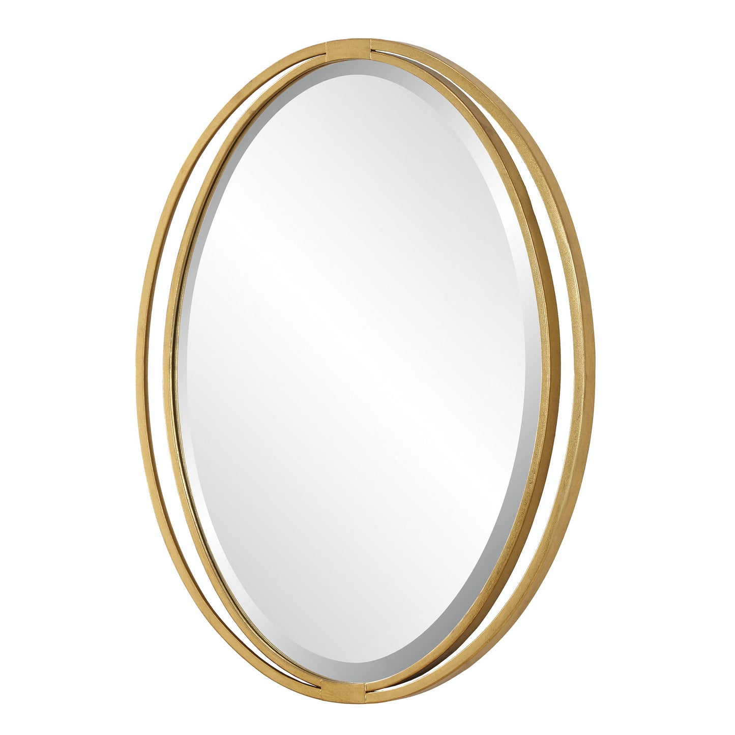 Rhodes - Gold Oval Mirror