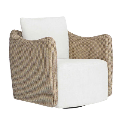 Sunset - Outdoor Swivel Lounge Chair - Oatmeal / Oyster White