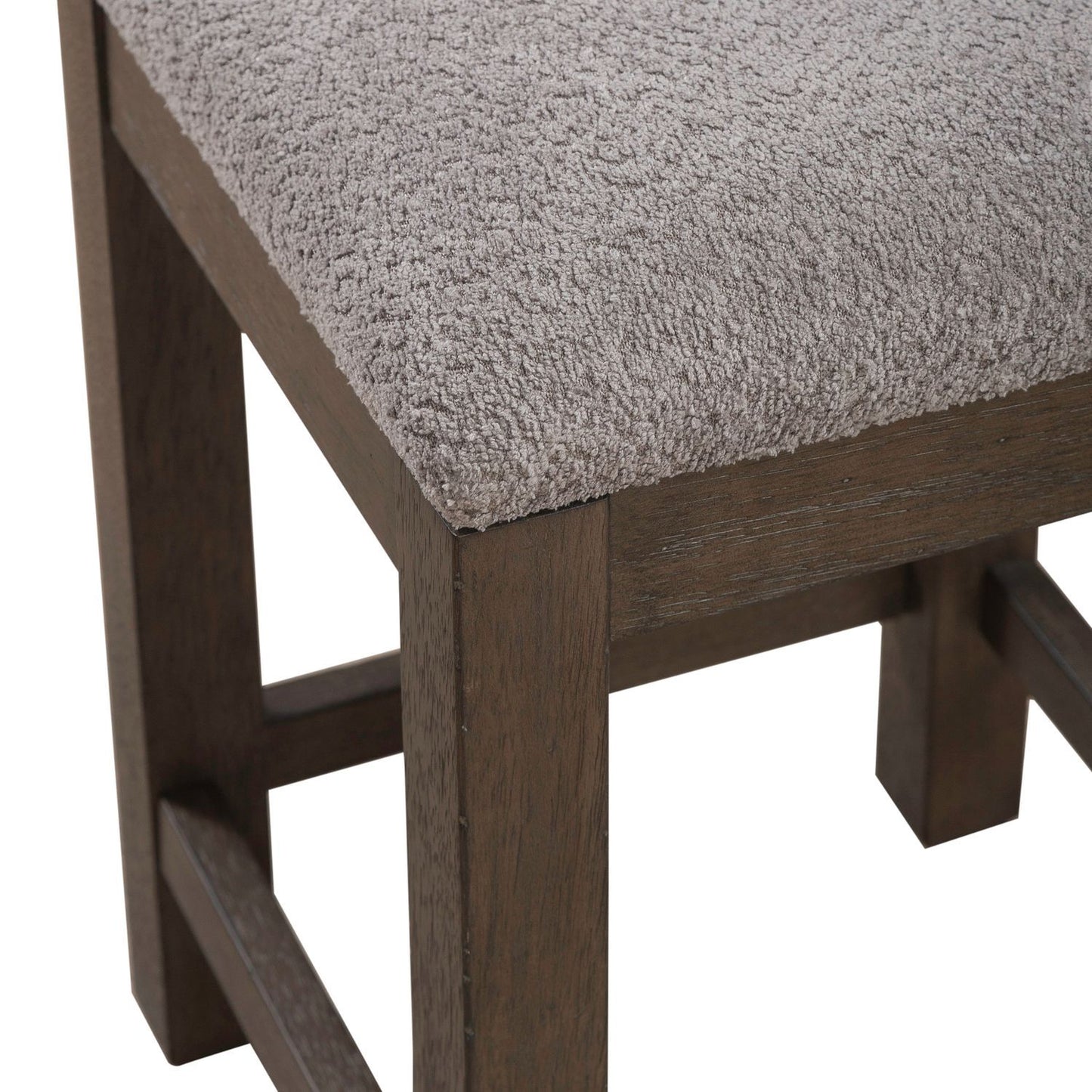 Cascade Falls - Upholstered Console Stool - Satin Espresso