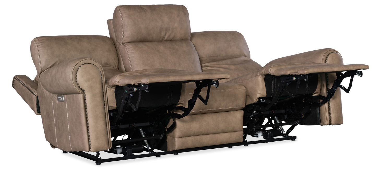 SS - Duncan Power Sofa With Power Headrest & Lumbar