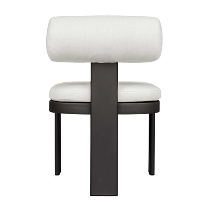 Bolster Back - Outdoor Dining Chair - White