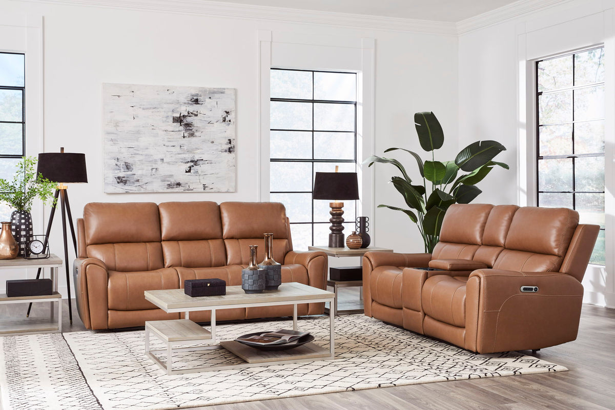Hancock - Zero Gravity Power Reclining Console Loveseat P3