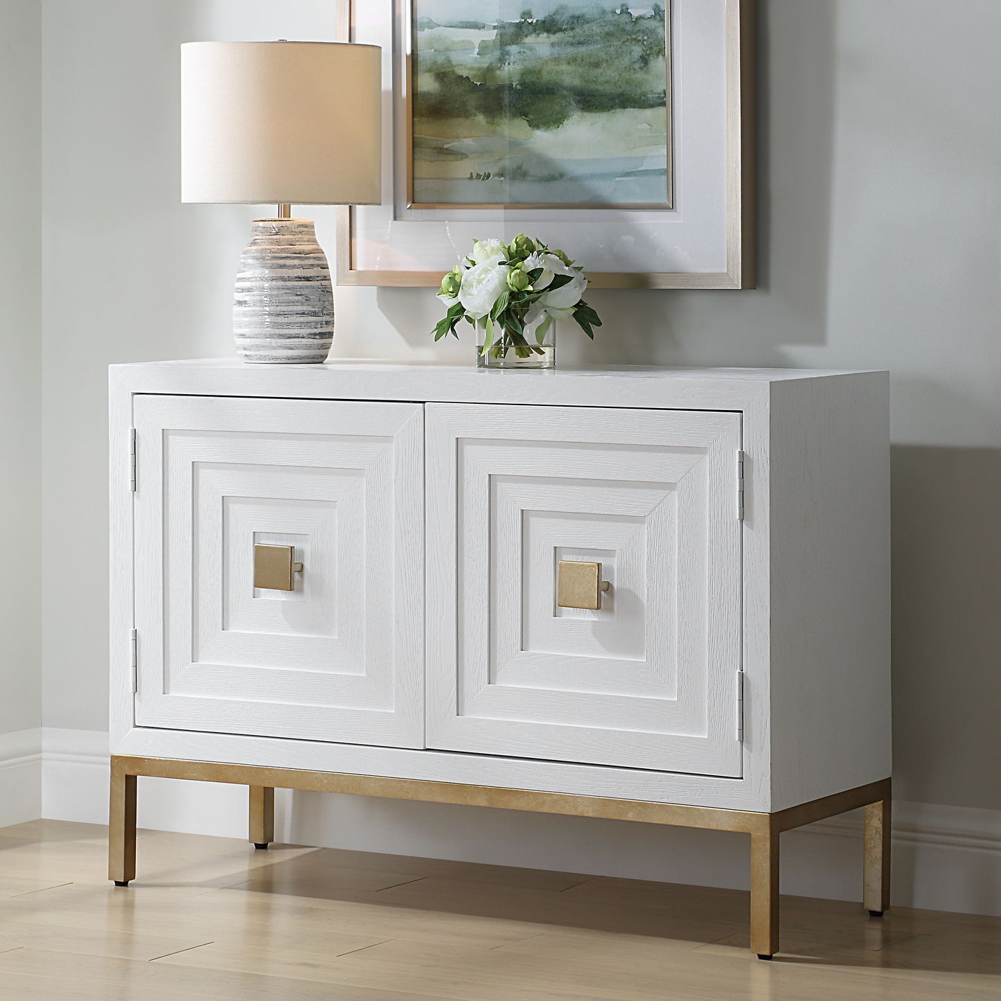 Aiken - 2 Door Cabinet - White