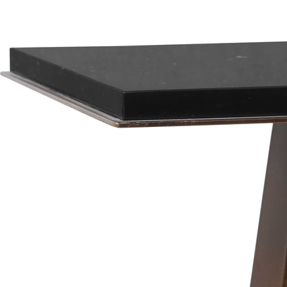 Galloway - Minimalist Accent Table - Black / Bronze