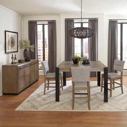 Cedar Fork - Dining Upholstered Counter Stool (Set of 2) - Smoked Arabica