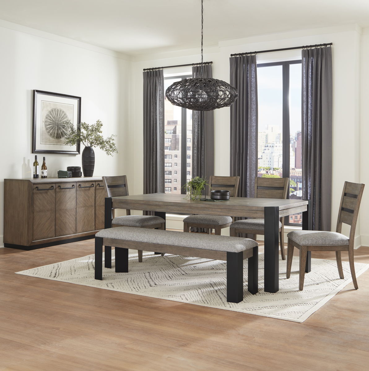 Cedar Fork - Dining Side Chair (Set of 2) - Smoked Arabica