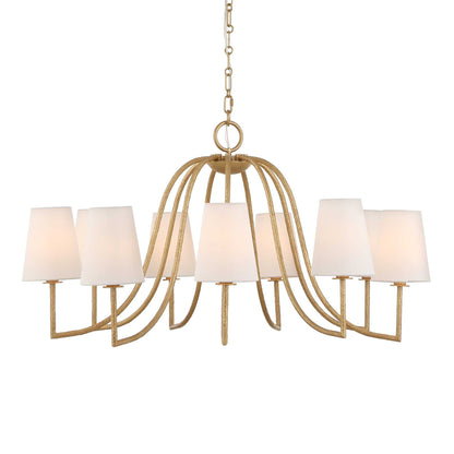 Seville - 9 Light Chandelier - Gold