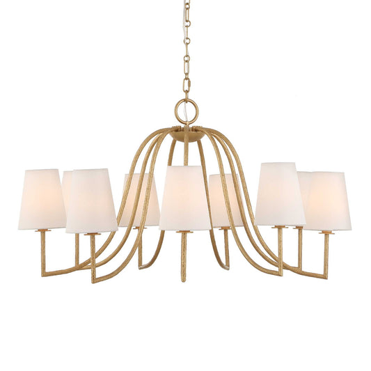 Seville - 9 Light Chandelier - Gold