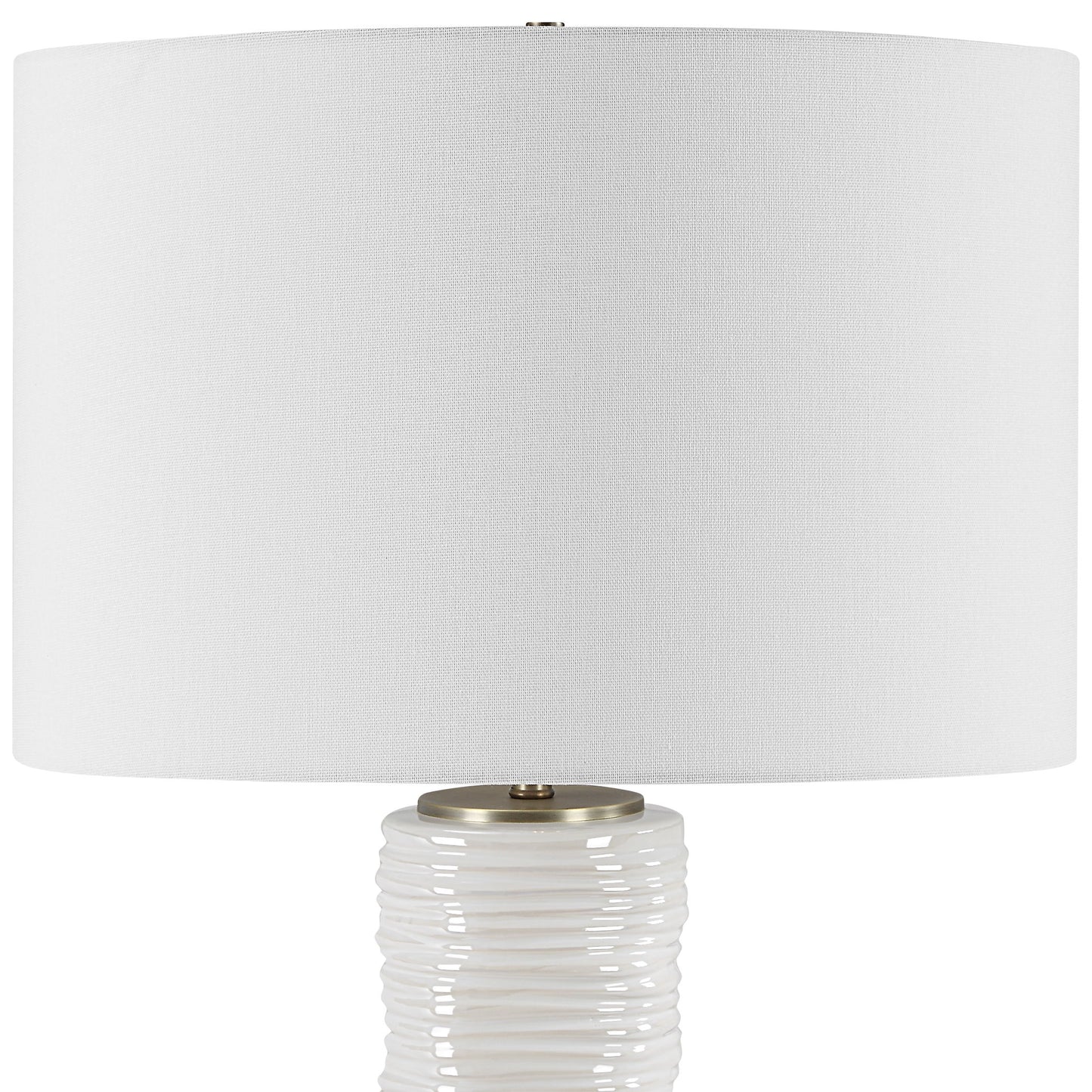 Pavlova Glossy - White Table Lamp