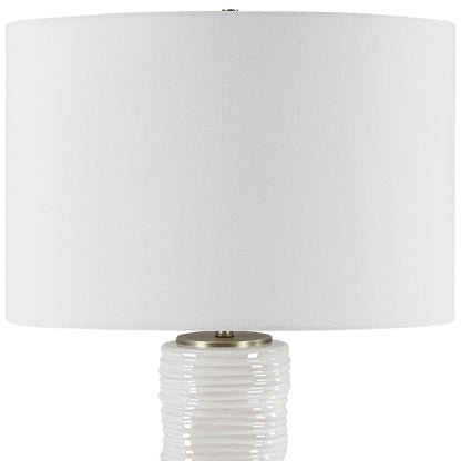 Pavlova Glossy - White Table Lamp