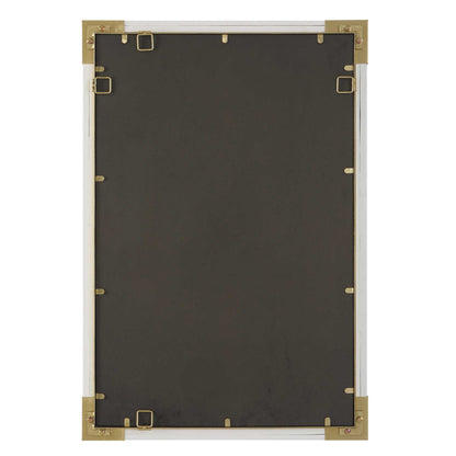 Malik - White & Gold Mirror
